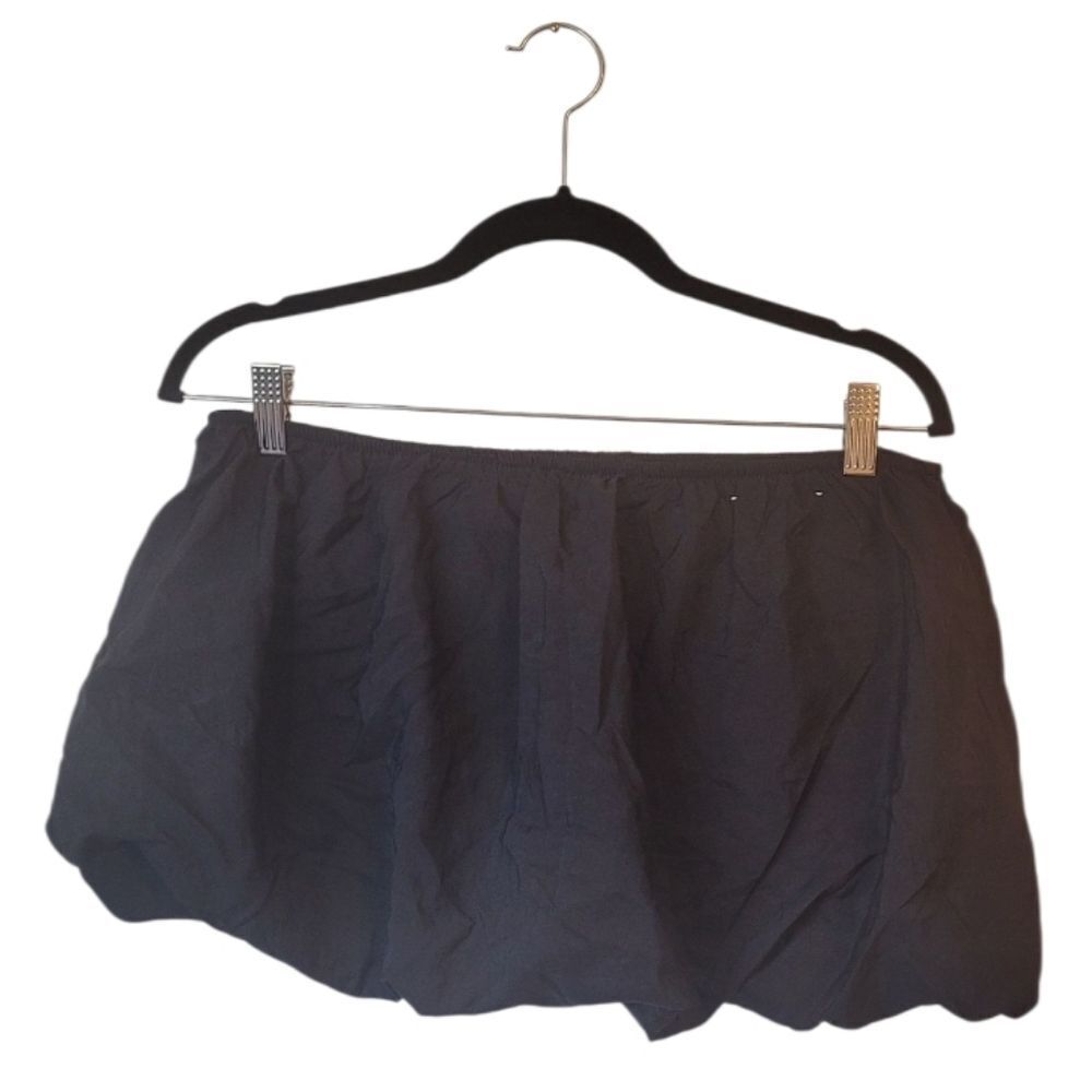 Sunday Retreat Women's Black Ultra Mini Nylon Bubble Skirt Size M